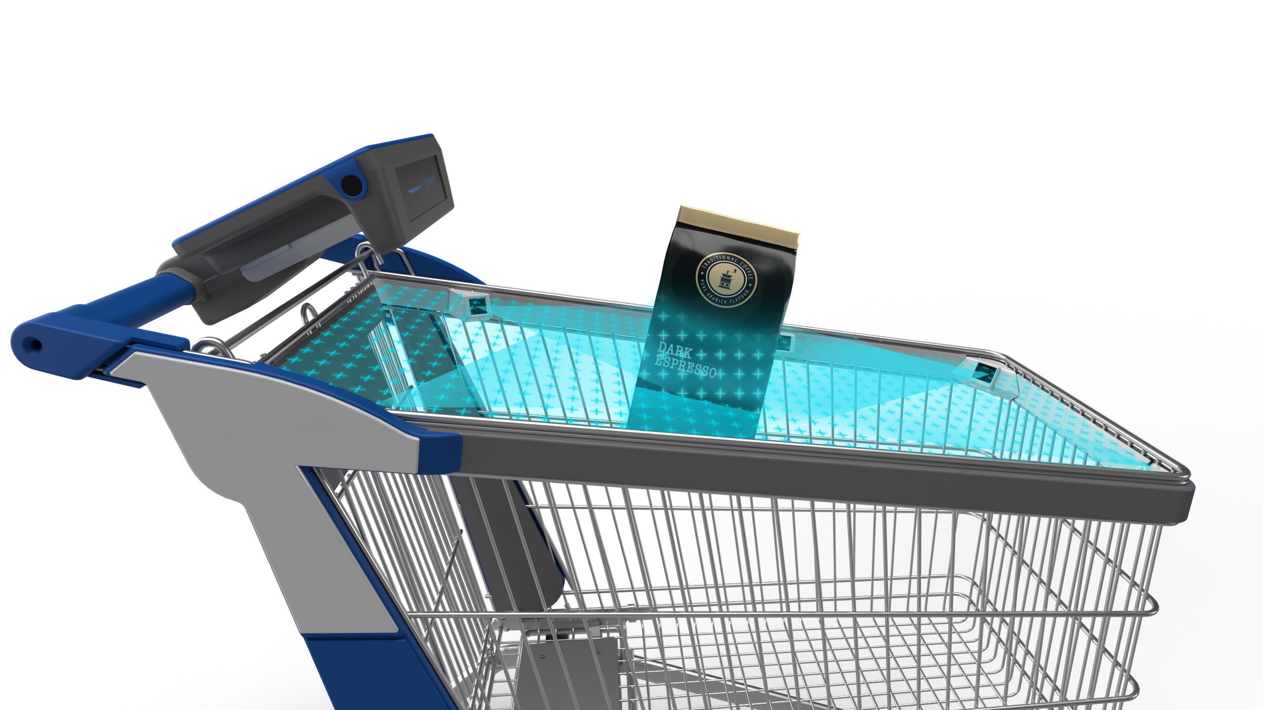 Smart Shopping Cart von Tracxpoint erkennt Produkte sofort